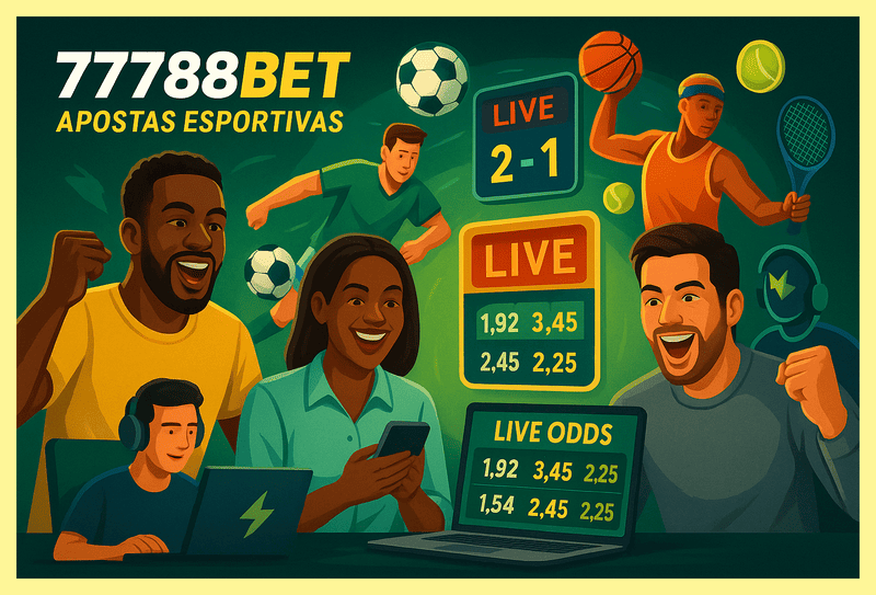 Apostas esportivas no cassino online 77788BET